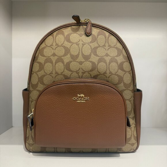 coach Court Backpack In Signature Canvas 5671